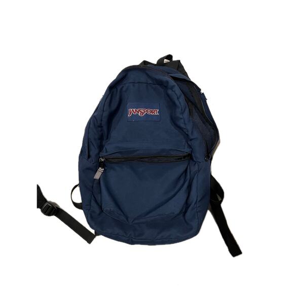 JanSport Blue 3 Section Backpack - Picture 1 of 2